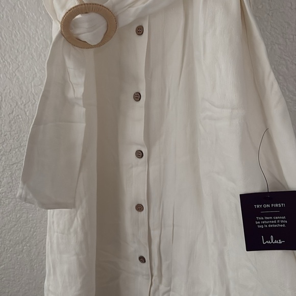 NWT Lulus Blissful Simplicity White Midi Dress - Picture 8 of 13